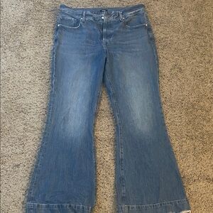 Express Classic Blue Wide Leg Jeans